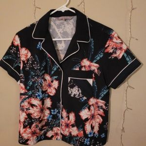 Clover Canyon Floral button down top